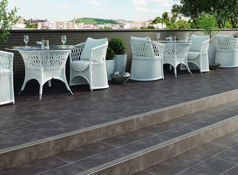 276751-0aa82 Плитка керамогранітна City Squares Anthracite 298x598x8 Cersanit
