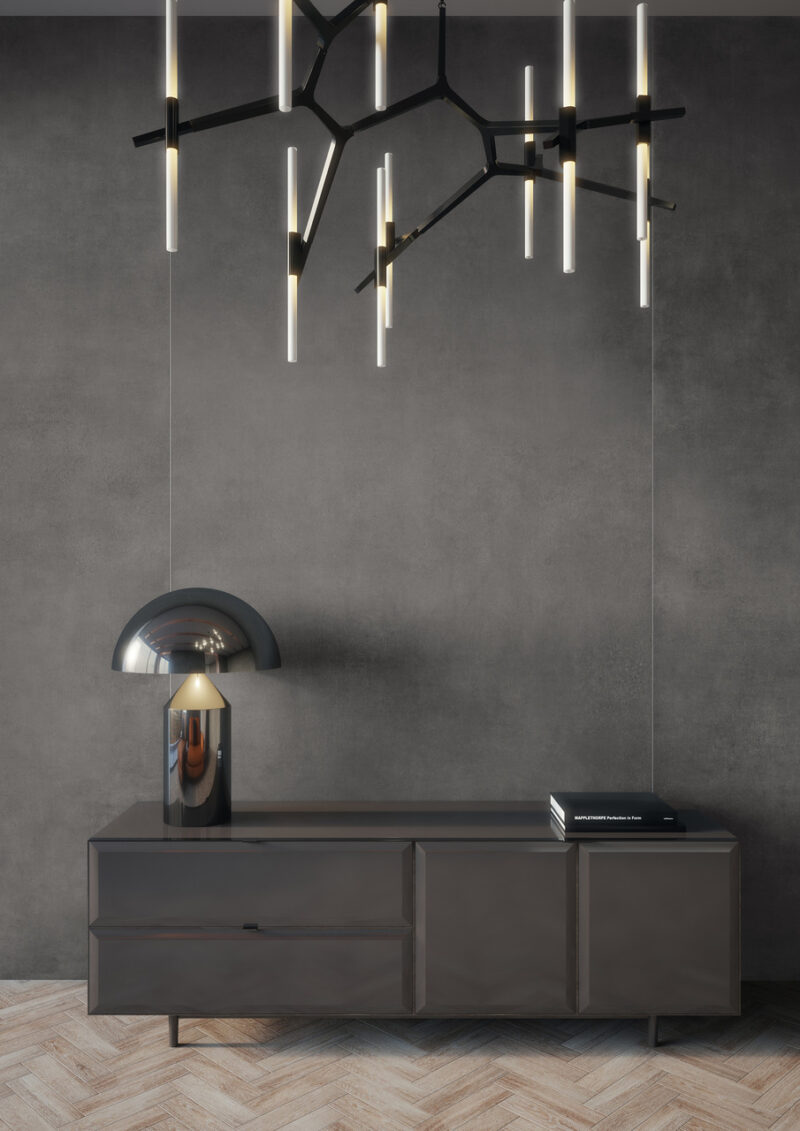 284784-cef1c Плитка керамогранітна Concrete Anthracite RECT 797x1597x8 Cerrad