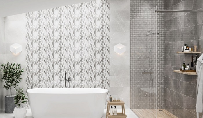 Плитка стінова Beatris Grey 29,7x60 код 5403 Опочно