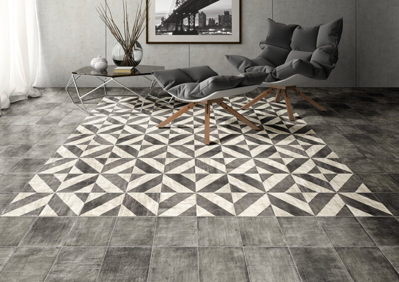 Плитка керамогранітна Tuscania Black 200x200x9 Mainzu
