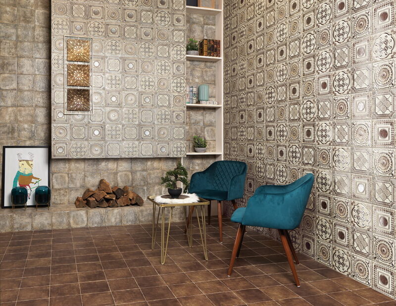 292669-6bc20 Плитка керамогранітна Tuscania Choco 200x200x9 Mainzu