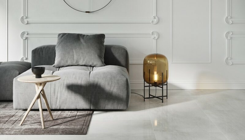 Плитка керамогранітна Grava White 598x598x8 Opoczno