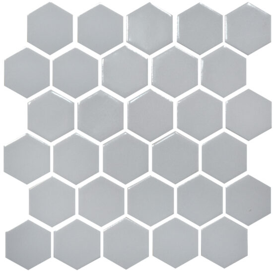 2c00a-h-6002-grey-silver Мозаїка HEXAGON H 6002 Grey Silver 295х295х9 Кераміка Лео УКРАЇНА