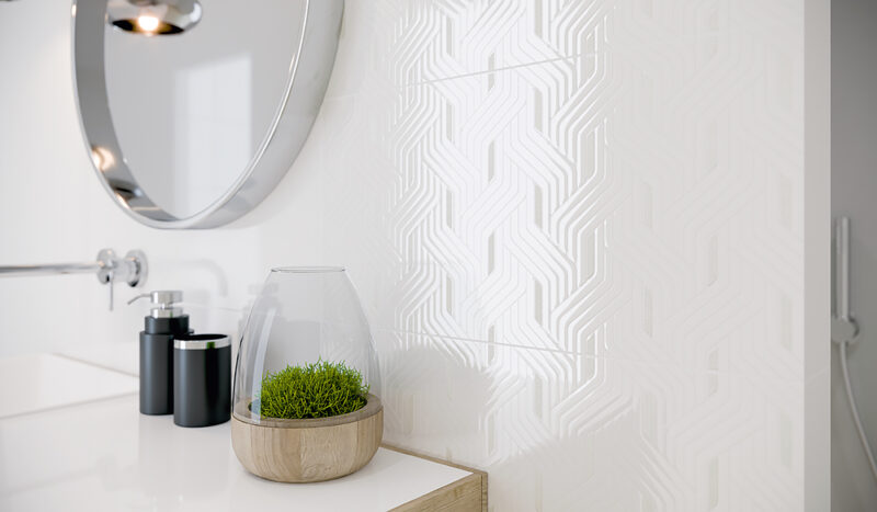 Декор Synergy Bianco 30x60 код 7001 Ceramika Paradyz