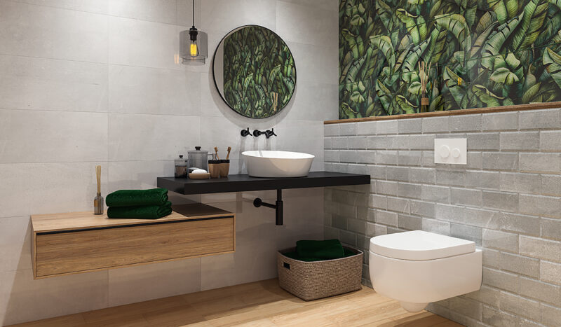 Плитка стінова Natura Grafit 30x60 код 1097 Ceramika Paradyz