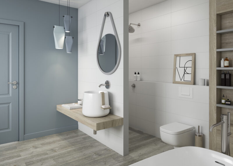 Плитка стінова Neve Bianco RECT MAT 29,8x89,8 код 2620 Ceramika Paradyz