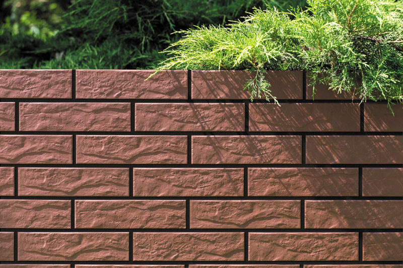 Плитка фасадна Burgund Rustiko 6,5x24,5x0,65 код 9577 Cerrad