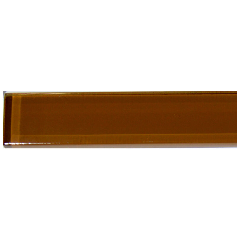 Фриз скляний GF 6014 brown whiite 25x600 Кераміка Лео УКРАЇНА