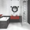 Плитка стінова Odri Black 20x60 код 2945 Церсаніт