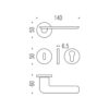 42ae75236e-2_resize_1200x1200 Ручка Colombo Slim FF 11 RSB мат хром R ф / з