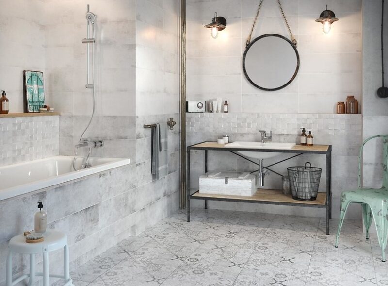 Плитка стінова Concrete Style Grey 200x600x8,5 Cersanit