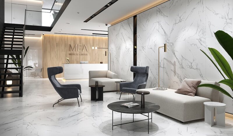 50327112-7e25d Плитка керамогранітна Calacatta Marble White 598x598x8 Opoczno