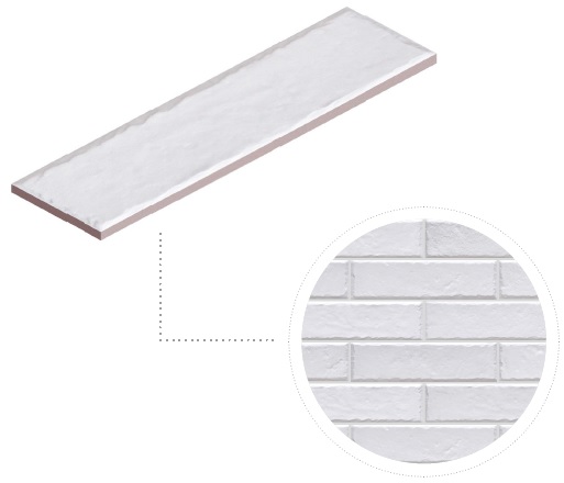 Плитка фасадна Foggia Bianco 65x245x8 Cerrad