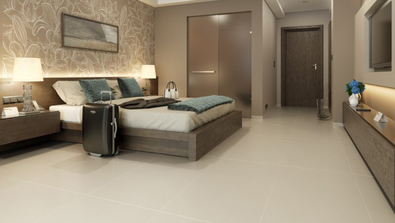 5b87b-intero_pokoj_hotel_bianco Плитка підлогова Intero Bianco RECT MAT 29,8x59,8 код 7956 Ceramika Paradyz