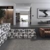 Плитка керамогранітна 4FCB Orcia-R Carbon 200x200 Vives