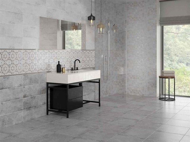 Плитка стінова Concrete Style Grey 200x600x8,5 Cersanit