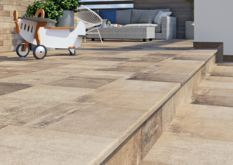 Цоколь Scandiano Beige Лівий 2 ел 8,1x30 код 5762 Ceramika Paradyz