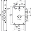 Securemme 2653SCR0328TT2 Механізм замка 4-риг. c защ. під циліндр мц 85мм редукторний