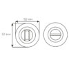 8db5a281f0-2_resize_1200x1200 Накладка COMIT CMWC-59 R вж мат ант латунь Marica, Imola (темна)