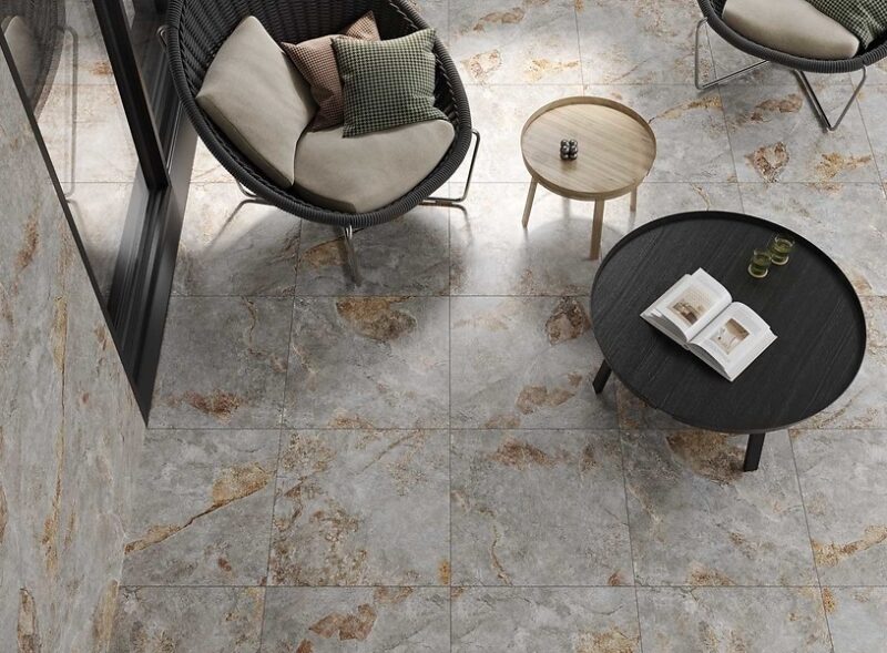 97375557-57f54 Плитка керамогранітна Stone Galaxy Light Grey RECT 598x598x8 Cersanit