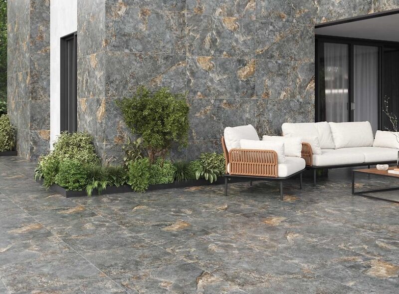 97375562-1f4f0 Плитка керамогранітна Stone Galaxy Graphite RECT 598x1198x8 Cersanit