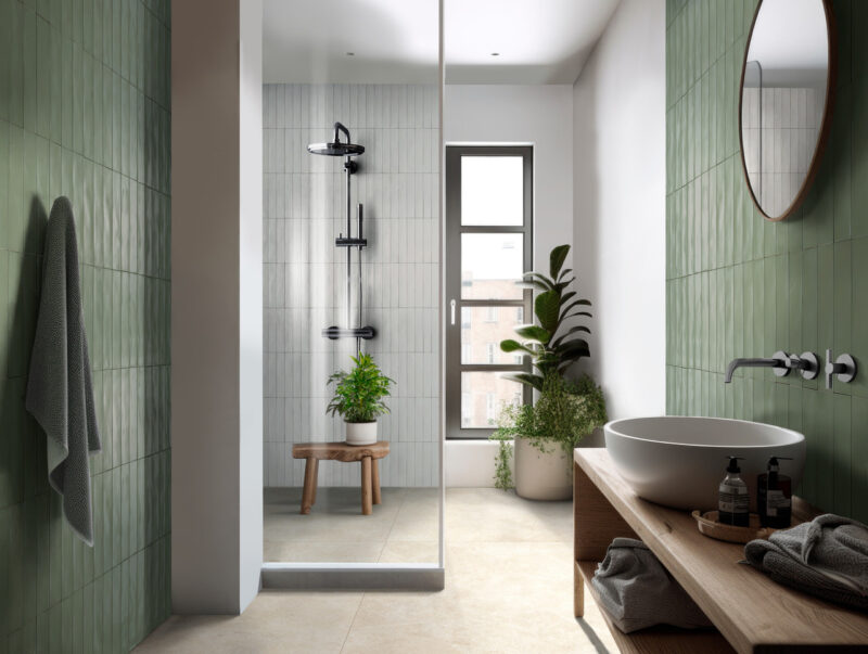 Плитка стінова RCGF Wish Green Semimatt 53x300 Ragno