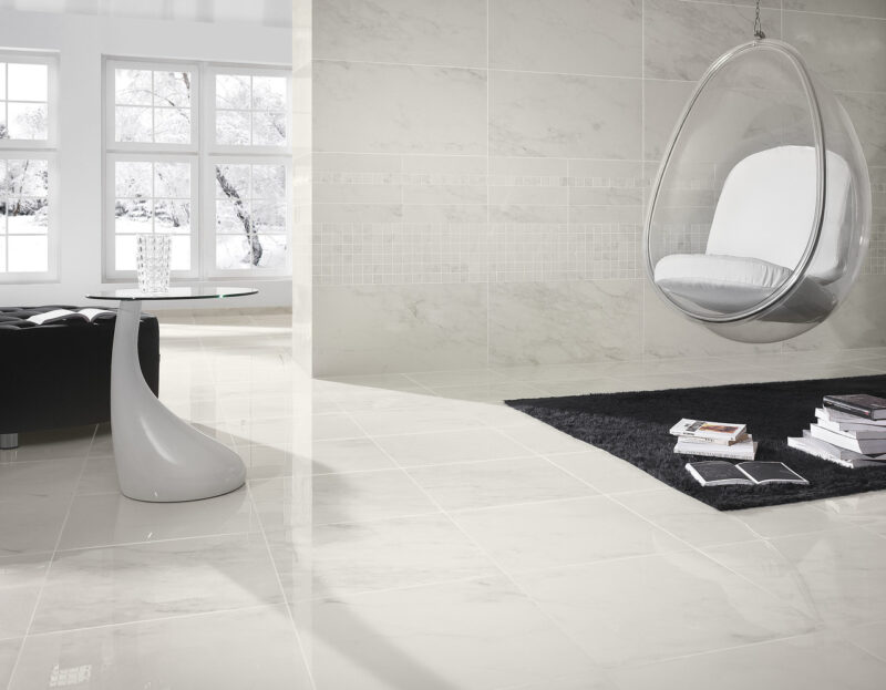 9c51c-calacatta_salon_polaranz_2 Плитка підлогова Calacatta SZKL RECT POL 89,8x89,8 код 2055 Ceramika Paradyz