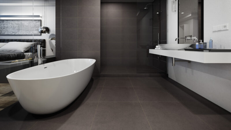 c19f2-intero_lazienka_hotel_nero Сходинка пряма різана Intero Nero MAT 29,8x59,8 код 8315 Ceramika Paradyz