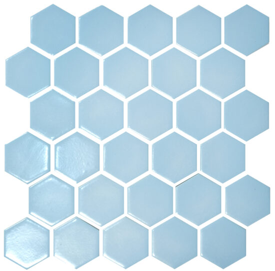 c58c5-h-6026-light-blue Мозаїка HEXAGON H 6026 Light Blue 295х295х9 Кераміка Лео УКРАЇНА