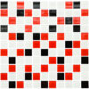 d2ec8-gm-4007-c3-black-red-m-white Мозаїка GM 4007 C3 Black-Red M-White 300x300x4 Котто Кераміка