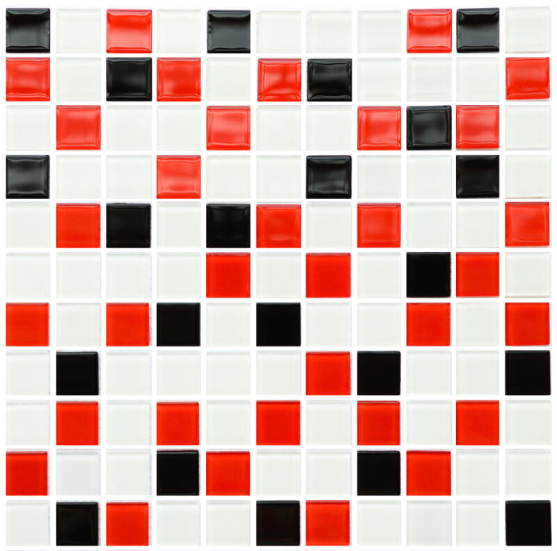 d2ec8-gm-4007-c3-black-red-m-white Мозаїка GM 4007 C3 Black-Red M-White 300x300x4 Котто Кераміка