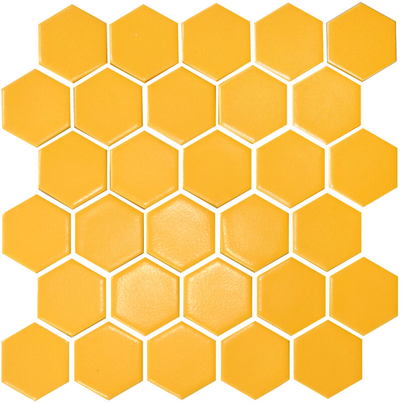 d7e2f-h-6025-dark-yellow Мозаїка HEXAGON H 6025 Dark Yellow 295х295х9 Кераміка Лео УКРАЇНА
