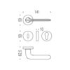 Ручка Colombo Roboquattro ID 41 мат хром R ф/з
