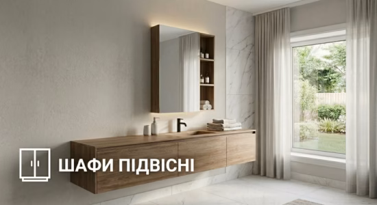 Шафи підвісні "Adel" Meuble sous-vasque avec vasque Rodeo 80 (Blanche)