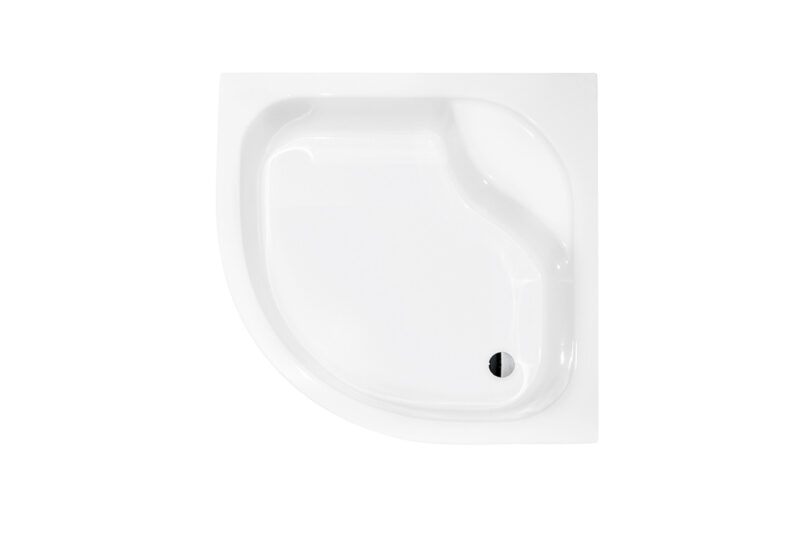 Піддон півкруглий DIPER I 90x90x24/38,5 з сидінням + ноги