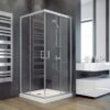 Кабіна квадратна MODERN 80x80x185: скло mrozone, профіль хромований