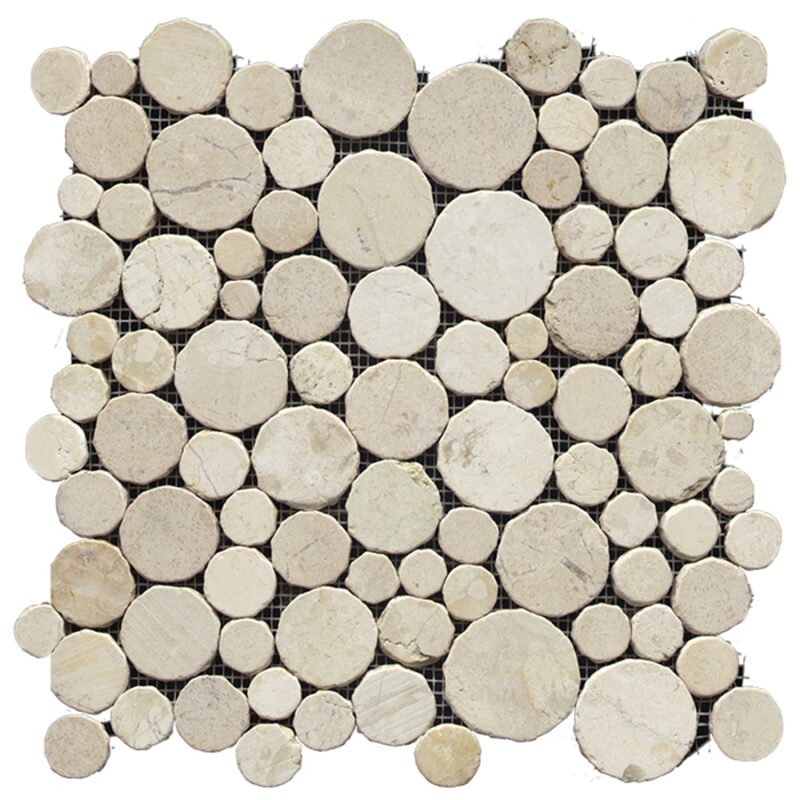 PARADISE ROUND STONE BLANCO 31.5X31.5X1 G110 PARADISE ROUND STONE BLANCO 31.5x31.5 (мозаїка)