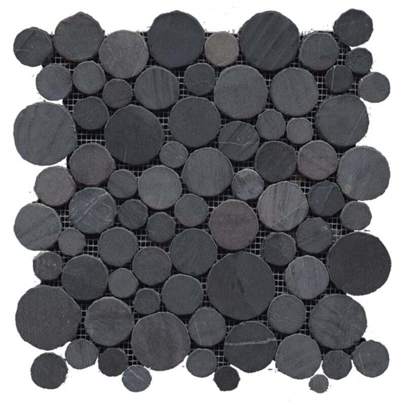 PARADISE ROUND STONE NEGRO 31.5X31.5X1 G110 PARADISE ROUND STONE NEGRO 31.5x31.5 (мозаїка)