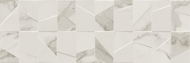 navara32369 CALACATTA SILVER R90 BOB GLOSSY 30х90 (плитка настінна)