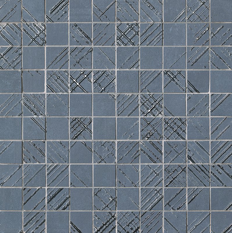 navara35350 BLOOM METAL BLUE SILVER MOSAICO 30.5x30.5 fOY0 (мозаїка)