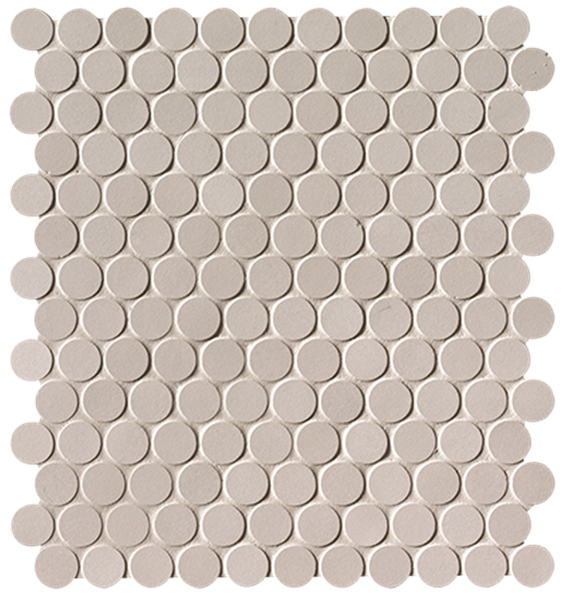 navara43124 MILANO&FLOOR BEIGE ROUND MOSAICO MATT 29.5х32.5 (мозаїка) FNSU