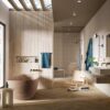 navara45167y M8FP MAGNIFICA LIMESTONE SAND MOSAICO INSERTO METALLO 60х180 декор-панно (плитка настінна)