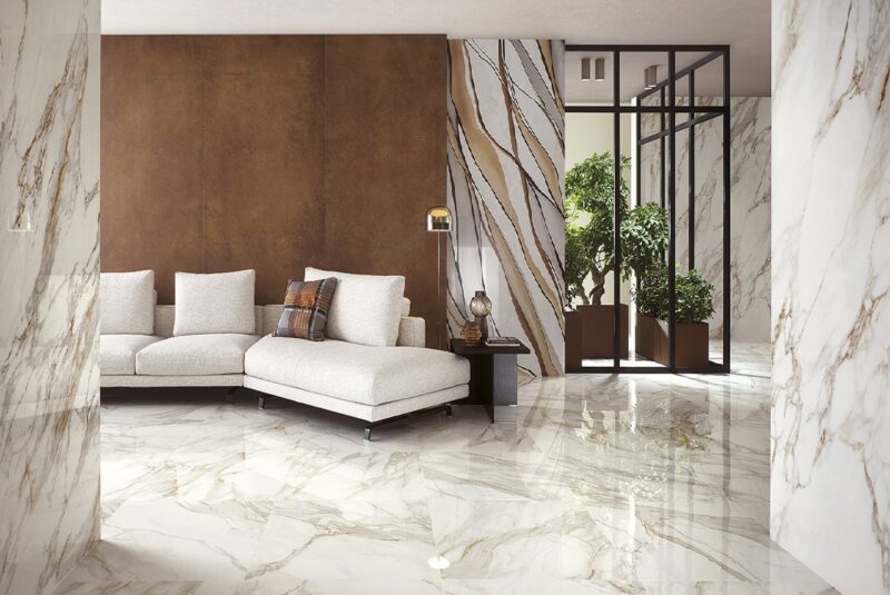 ROMA GOLD CALACATTA ORO BRILLANTE RT 120х120 (плитка для підлоги і стін) fPZU