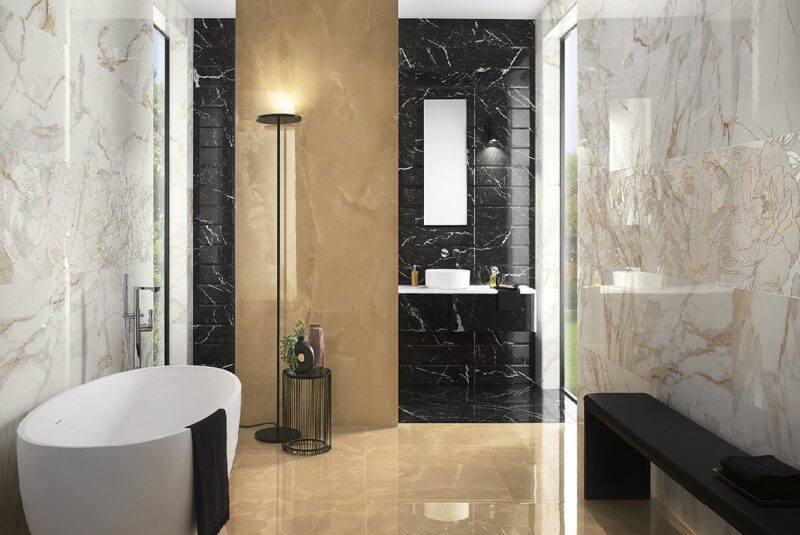 navara51444a ROMA GOLD ONICE MIELE BRILLANTE RT 80х80 (плитка для підлоги і стін) fPZE