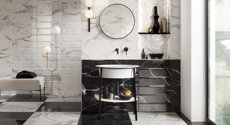 ROMA GOLD CARRARA SUPERIORE BRILLANTE RT 50х120 (плитка настінна) fQCS