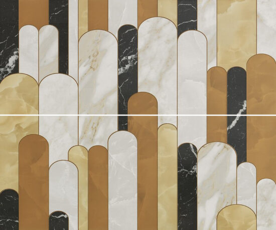 ROMA GOLD ARCHS INSERTO MIX 2 100х120 RT декор-панно (плитка настінна) fQMV