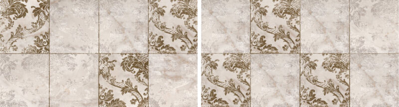 ROMA GOLD CALACATTA DELICATO DAMASCO INSERTO MIX 2 30.5х112 RT декор-панно (плитка настінна) fQNG
