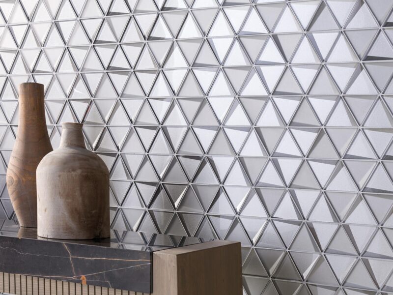 navara53651b G133 EFFECT TRIANGLE SILVER 31x26 (мозаїка)
