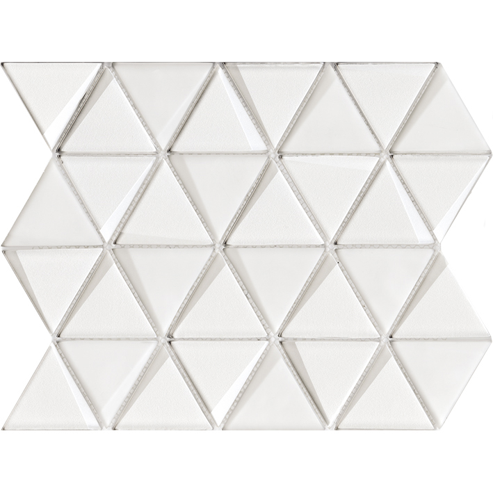 G133 EFFECT TRIANGLE WHITE 31x26 (мозаїка)