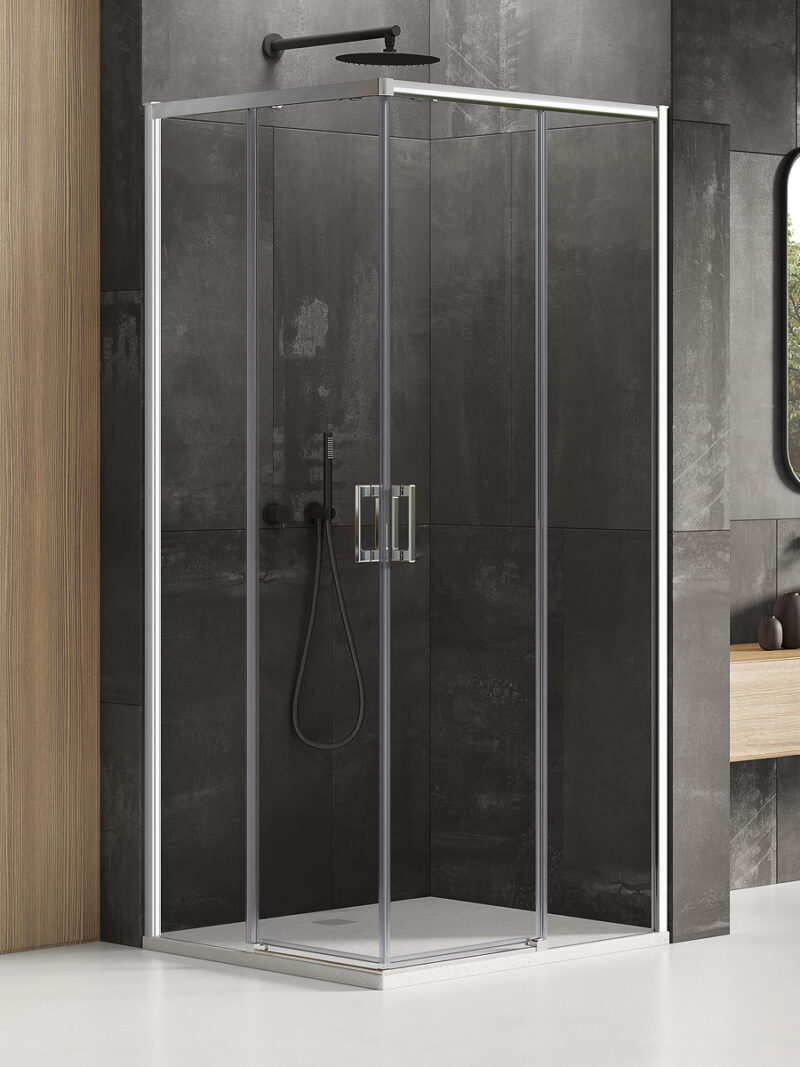 Душова кабіна квадратна PRIME 90x90x200 скло clear ACTIVE SHIELD 6мм